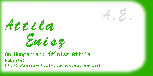 attila enisz business card